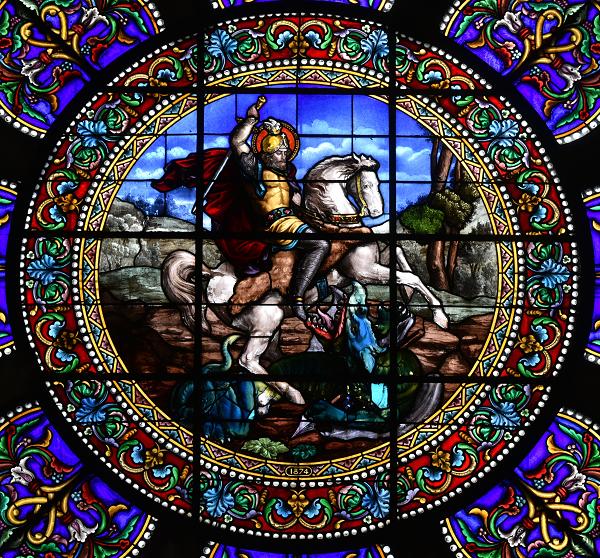 23 avril : fête de la Saint Georges, saint patron des chevaliers et guerriers …